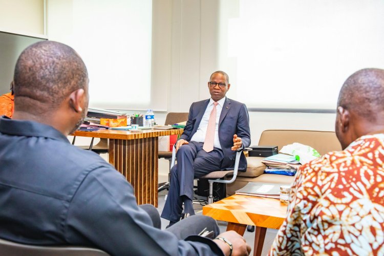 Côte d’Ivoire (Cinéma) / Le ministre Adama Kamara reçoit l'acteur Fortuné Akakpo